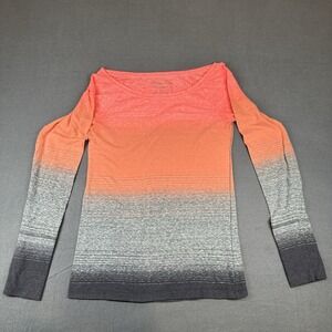 AMERICAN EAGLE OUTFITTERS WOMENS S/P SMALL MULTICOLOR LONG SLEEVE TOP SHIRT